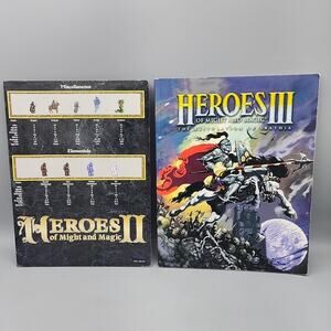 Heroes of Might & Magic III Manual & Heroes II of Might & Magic Card - No Game